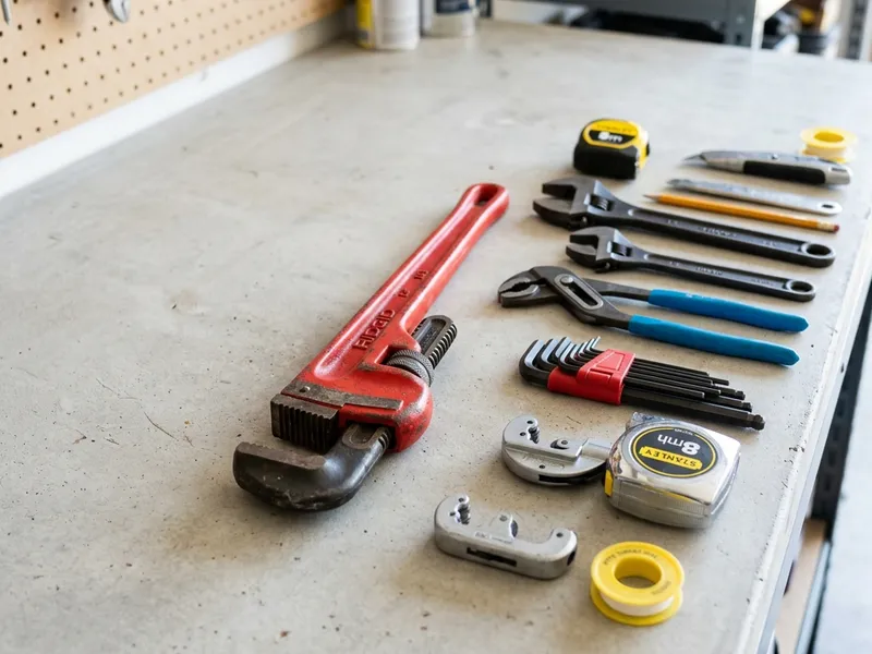 Professional plumbers in Walcott, AR equipped with top-tier tools for residential and commercial plumbing services.